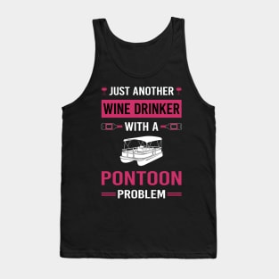 Wine Drinker Pontoon Pontooning Tank Top